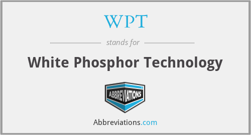 WPT - White Phosphor Technology