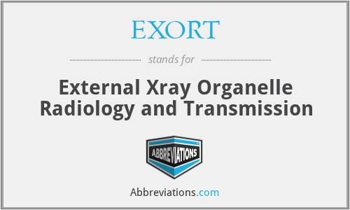 EXORT - External Xray Organelle Radiology and Transmission