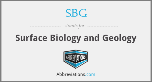 SBG - Surface Biology and Geology