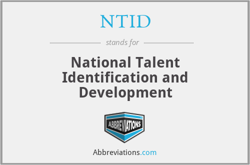 NTID - National Talent Identification and Development
