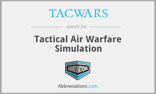 TACWARS - Tactical Air Warfare Simulation