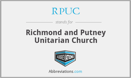 RPUC - Richmond and Putney Unitarian Church