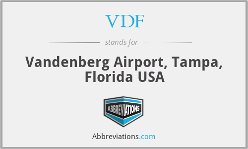 VDF - Vandenberg Airport, Tampa, Florida USA