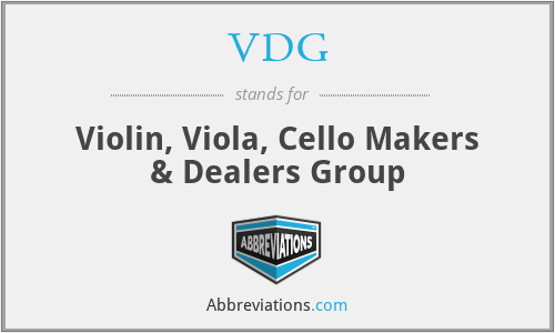 VDG - Violin, Viola, Cello Makers & Dealers Group