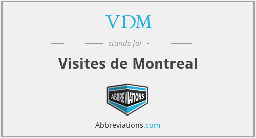 VDM - Visites de Montreal