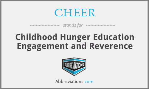 CHEER - Childhood Hunger Education Engagement and Reverence