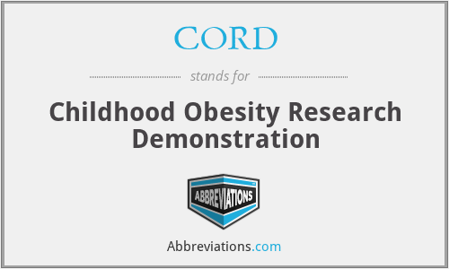 CORD - Childhood Obesity Research Demonstration
