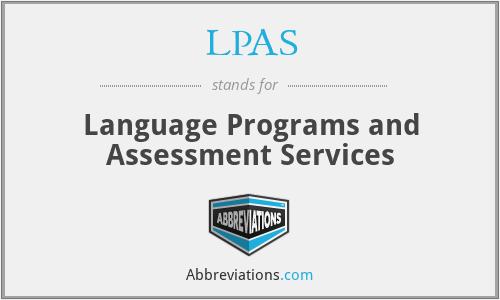 LPAS - Language Programs and Assessment Services