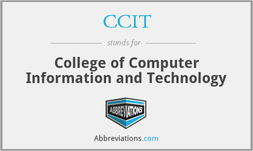 CCIT - College of Computer Information and Technology