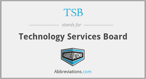 TSB - Technology Services Board