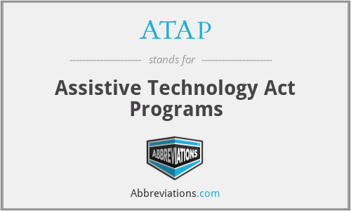 ATAP - Assistive Technology Act Programs