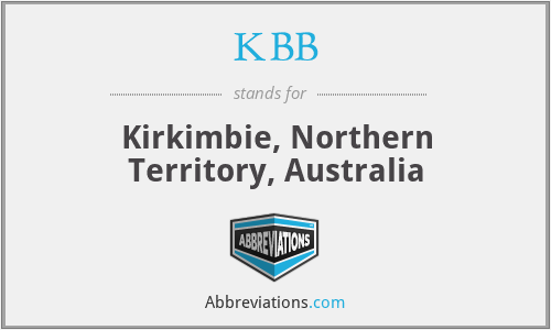 KBB - Kirkimbie, Northern Territory, Australia
