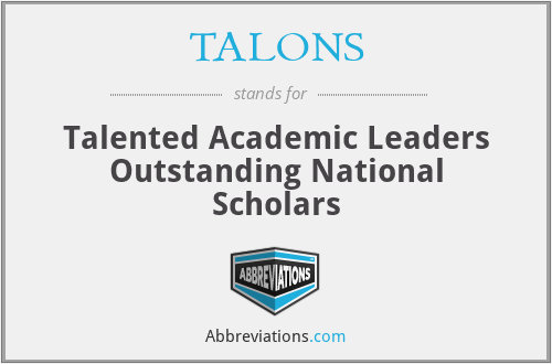 TALONS - Talented Academic Leaders Outstanding National Scholars