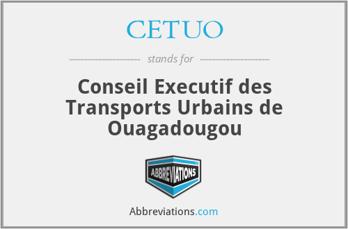 CETUO - Conseil Executif des Transports Urbains de Ouagadougou