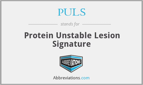 PULS - Protein Unstable Lesion Signature