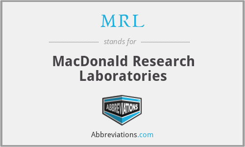 MRL - MacDonald Research Laboratories