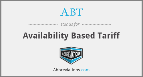 ABT - Availability Based Tariff