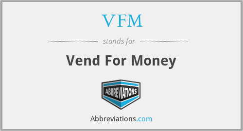 VFM - Vend For Money