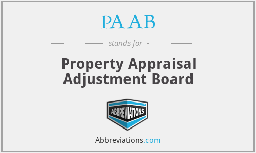 PAAB - Property Appraisal Adjustment Board
