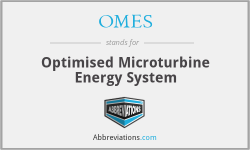 OMES - Optimised Microturbine Energy System