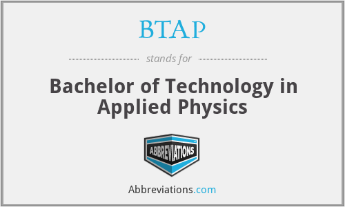 BTAP - Bachelor of Technology in Applied Physics