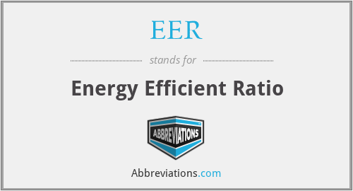 EER - Energy Efficient Ratio