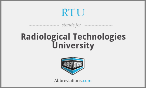 RTU - Radiological Technologies University