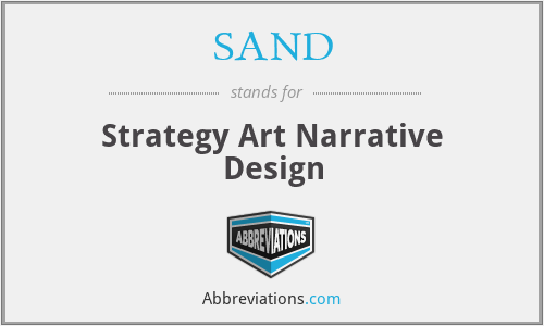 SAND - Strategy Art Narrative Design
