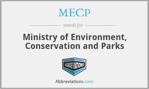 MECP - Ministry of Environment, Conservation and Parks