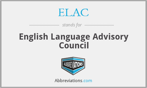 ELAC - English Language Advisory Council