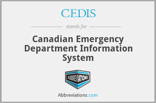 CEDIS - Canadian Emergency Department Information System
