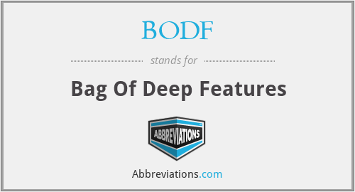 BODF - Bag Of Deep Features