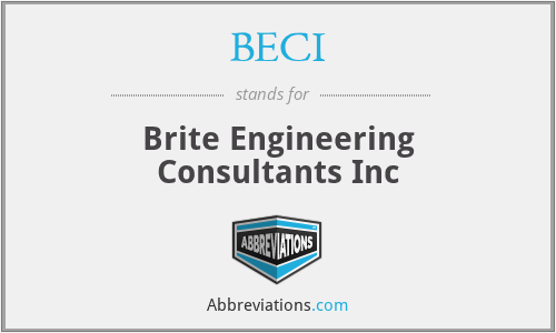 BECI - Brite Engineering Consultants Inc
