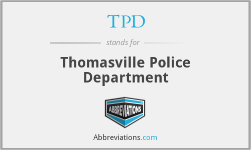 TPD - Thomasville Police Department