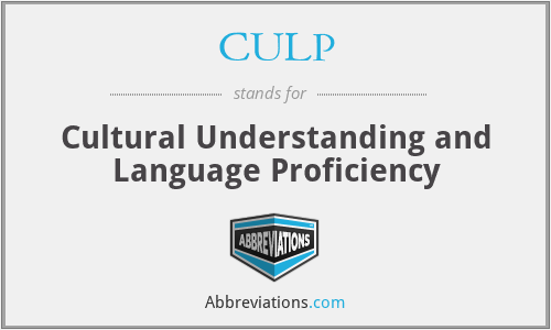 CULP - Cultural Understanding and Language Proficiency