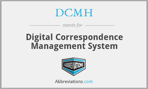 DCMH - Digital Correspondence Management System