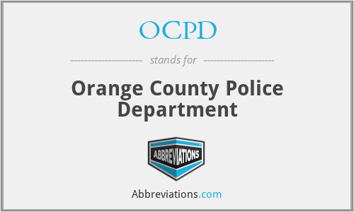 OCPD - Orange County Police Department