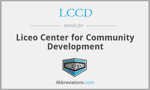 LCCD - Liceo Center for Community Development