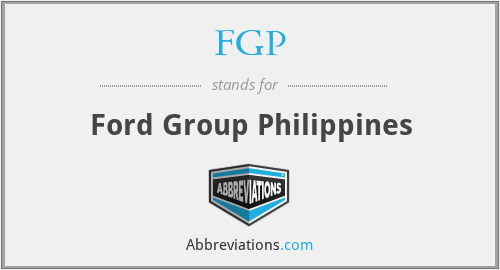 FGP - Ford Group Philippines