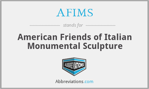 AFIMS - American Friends of Italian Monumental Sculpture