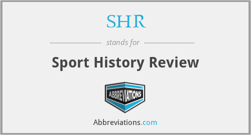 SHR - Sport History Review