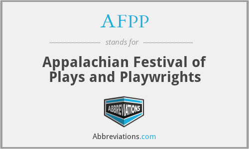 AFPP - Appalachian Festival of Plays and Playwrights