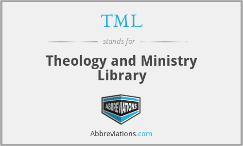 TML - Theology and Ministry Library