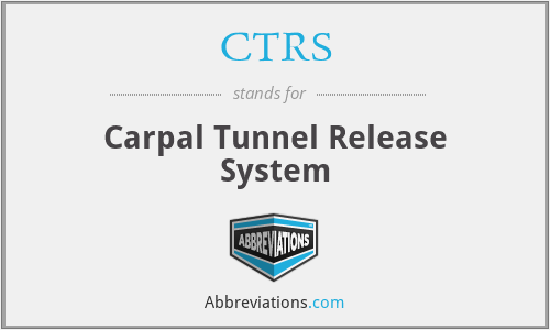 CTRS - Carpal Tunnel Release System