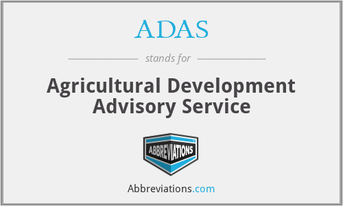 ADAS - Agricultural Development Advisory Service
