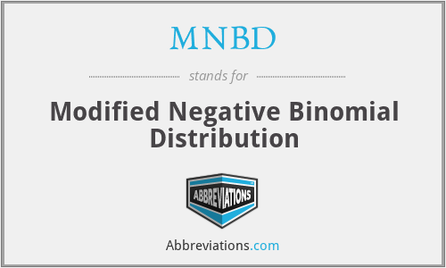 MNBD - Modified Negative Binomial Distribution