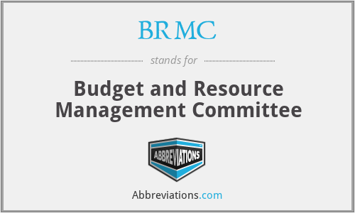 BRMC - Budget and Resource Management Committee