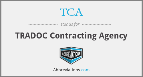 TCA - TRADOC Contracting Agency