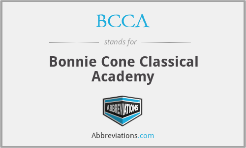 BCCA - Bonnie Cone Classical Academy