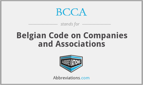 BCCA - Belgian Code on Companies and Associations